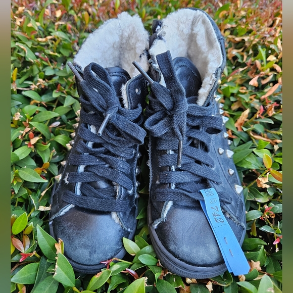 PHILIPP PLEIN Studded Leather Snow Boots kids - Picture 8 of 13